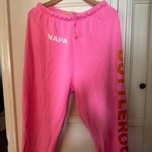 Aviator Nation x BOTTLEROCK NAPA Neon Pink Sweatpants